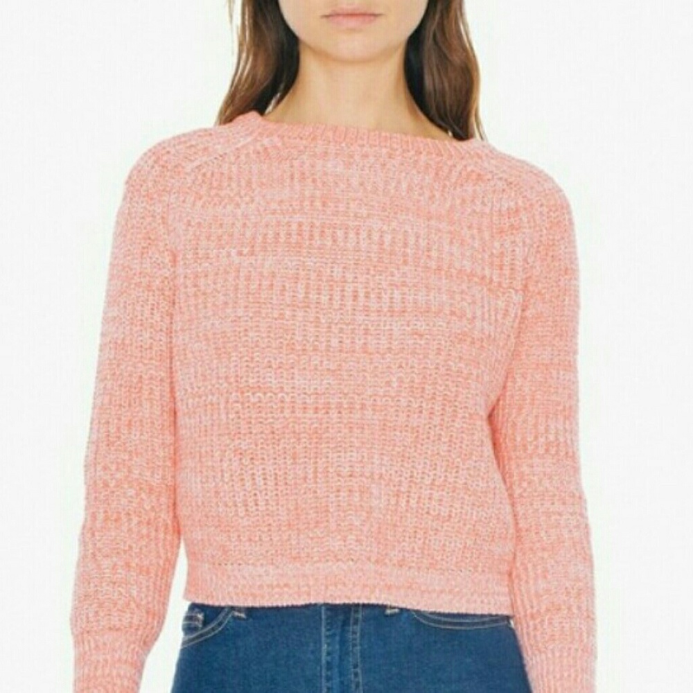 Cropped Fisherman's Sweater - American Apparel